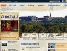 Tablet Screenshot of cityofclarksville.org